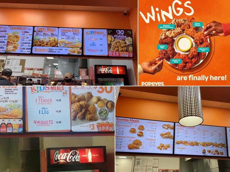 Popeyes Louisiana Kitchen Menu