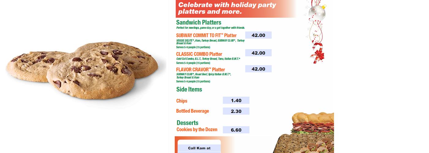 Subway Menu