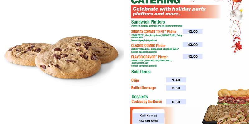 Subway Menu