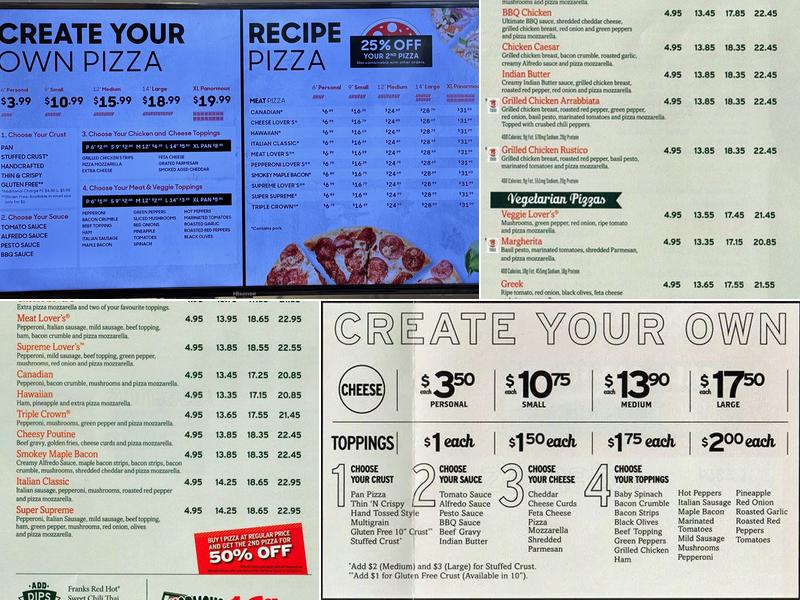Pizza Hut Cloverdale Menu