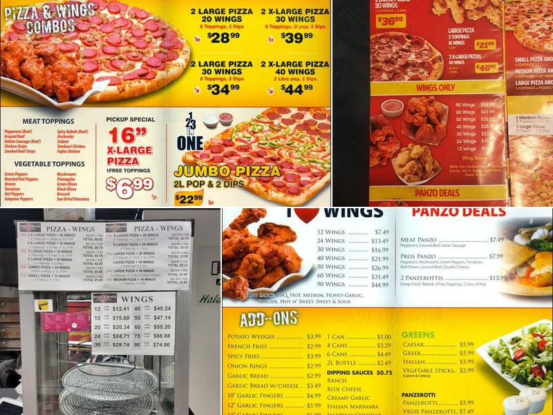 Pizza Pros Menu