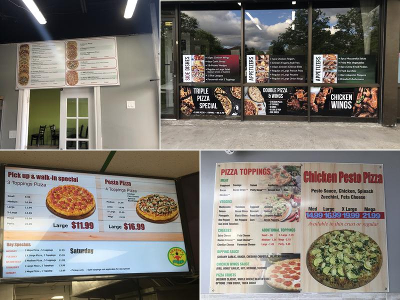 Reginos Pizza Menu