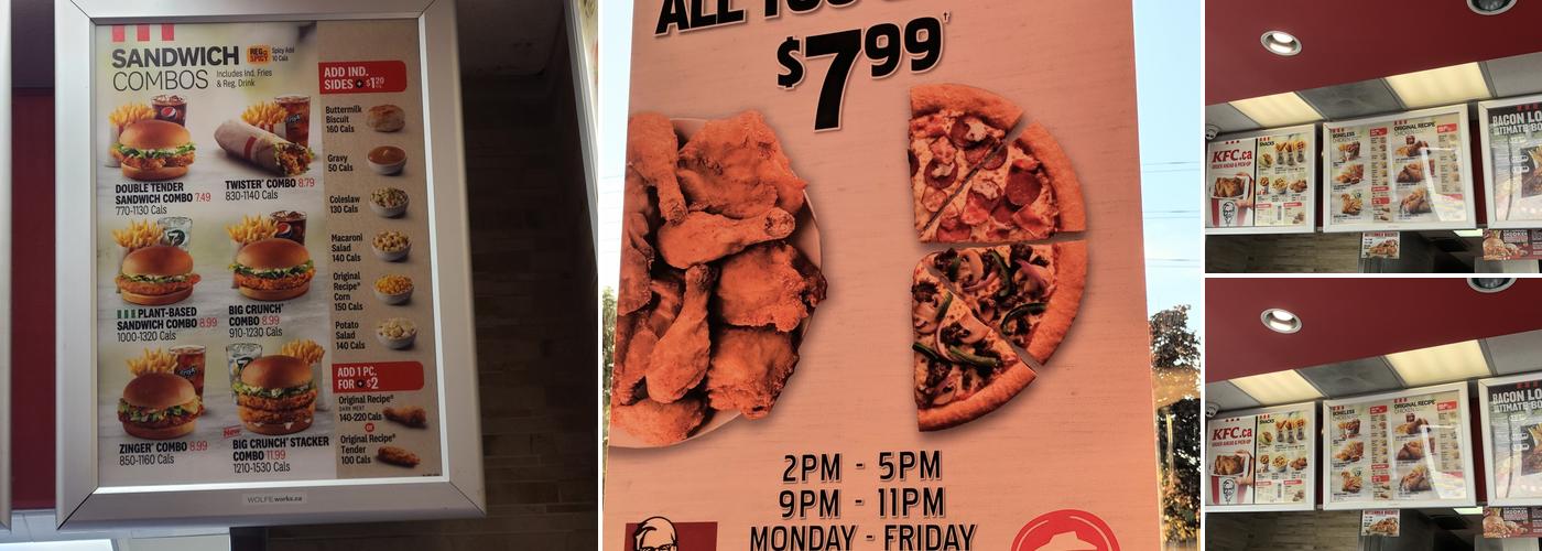 KFC Menu