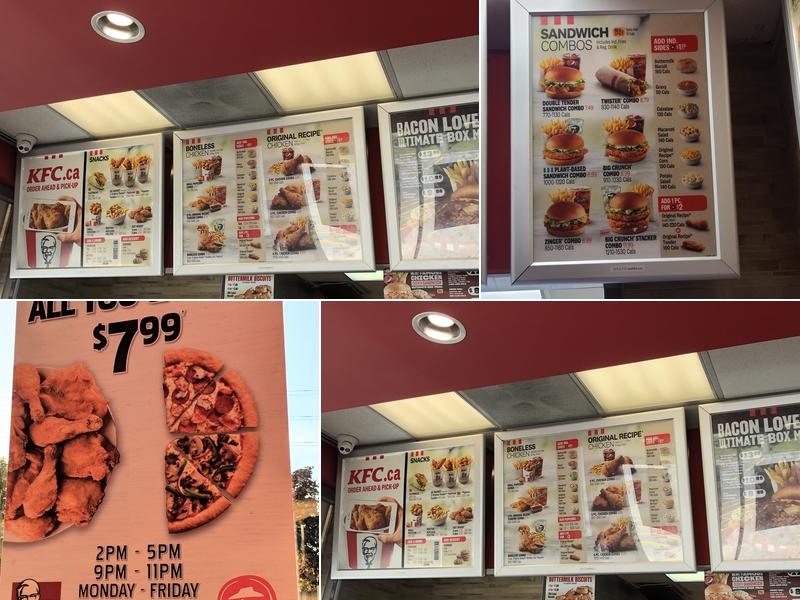 KFC Menu