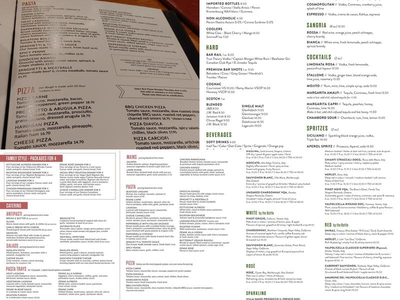 IL FORNELLO, Ajax Menu