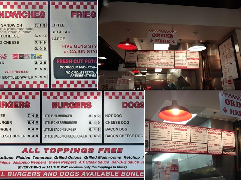 Five Guys Menu