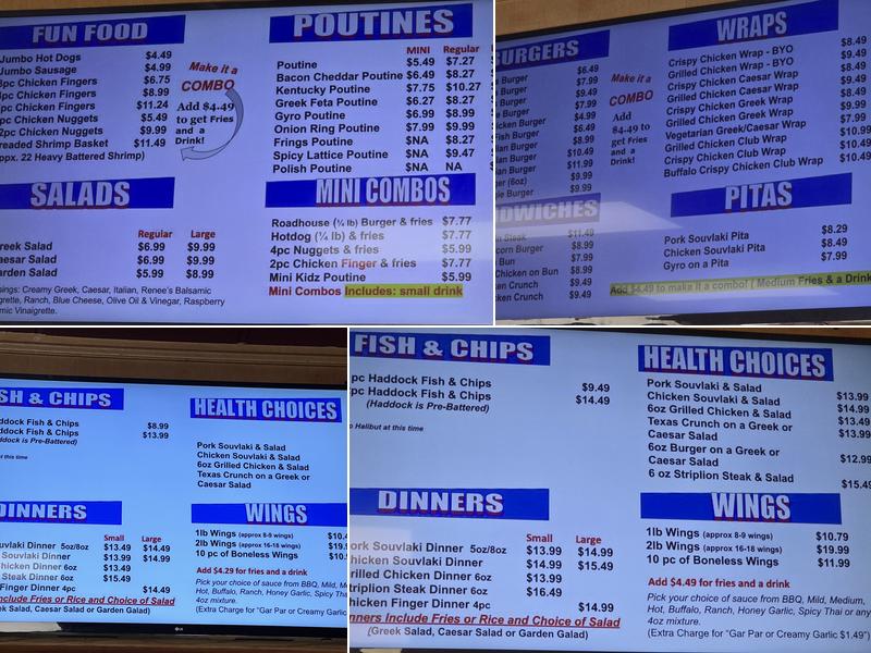 Texas Burger Menu
