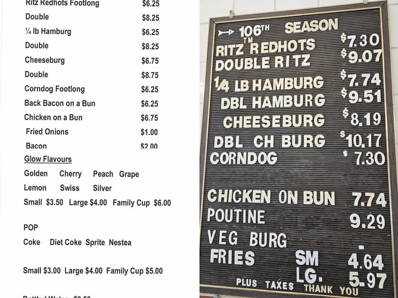 The Arbor Menu