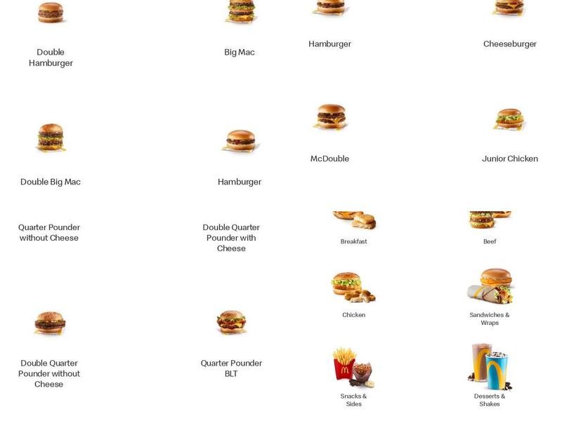 McDonald's Menu