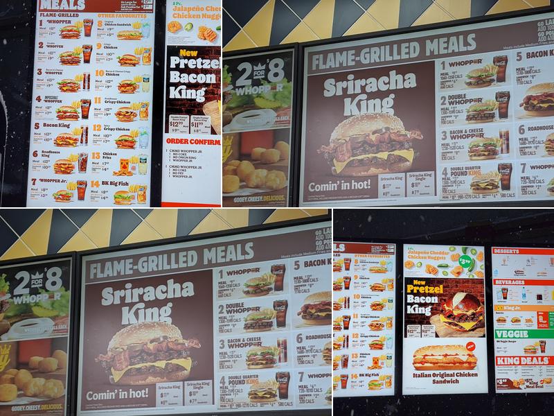 Burger King Menu