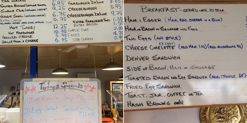 Beans Restaurant Menu