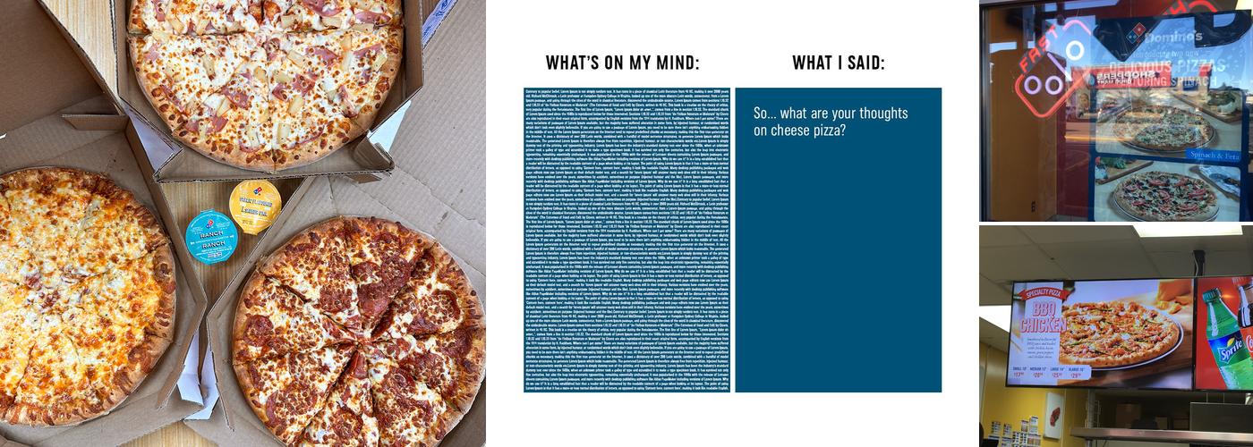 Domino's Pizza Menu