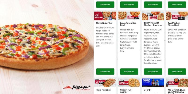 Pizza Hut Menu
