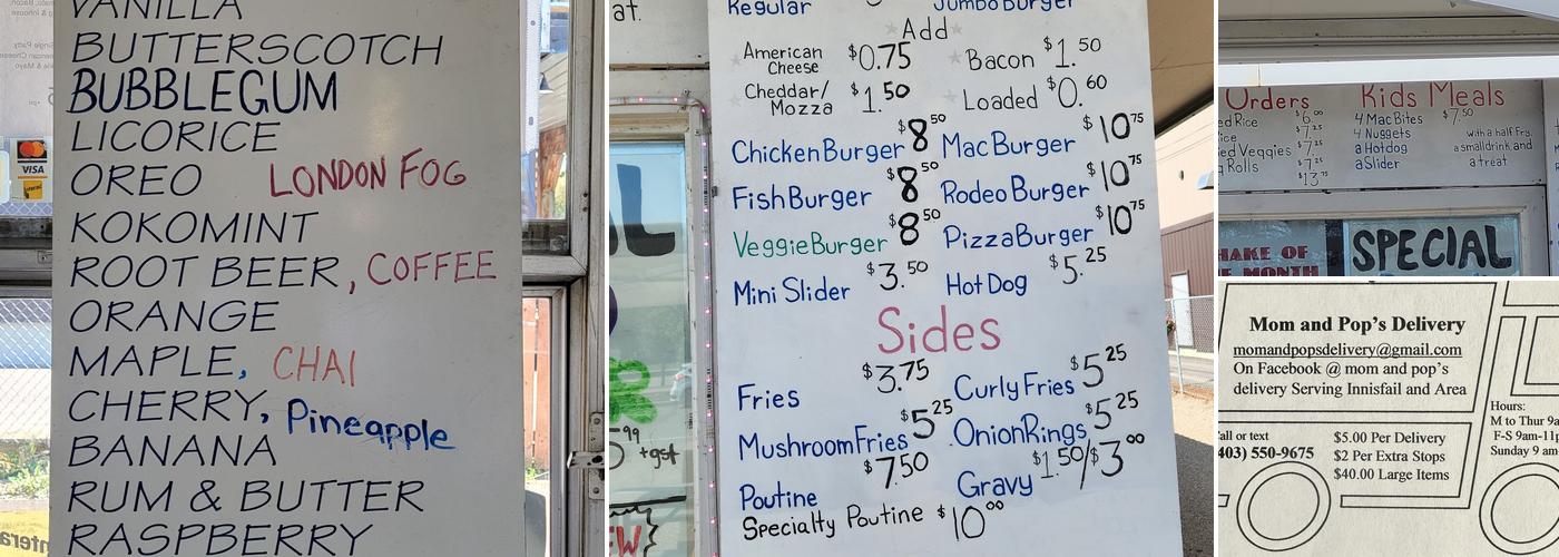 D & R Drive-In Menu