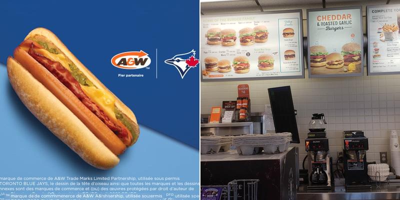 A&W Canada Menu