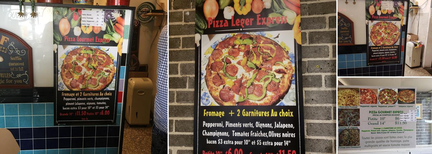 Bardeco Pizza Lachine Menu