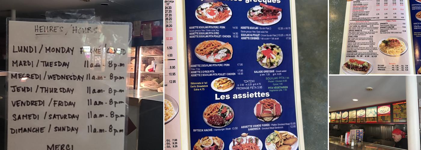 Pierrette Patates Menu