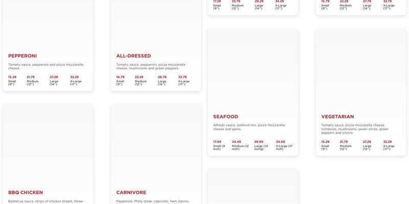 Toujours Mikes Express Menu