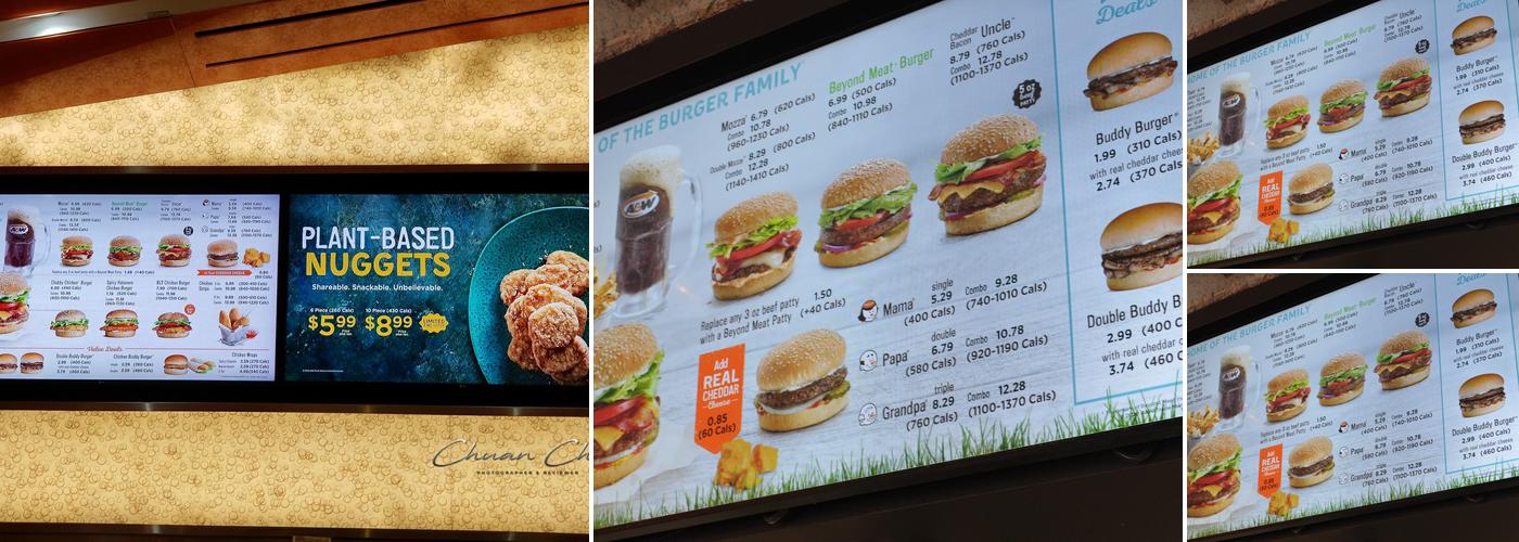 A&W Canada Menu