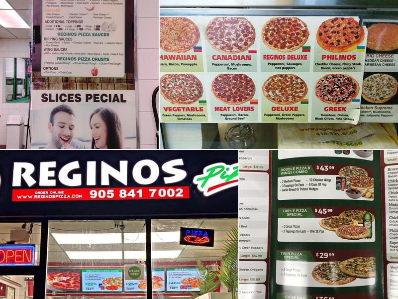 Reginos Pizza Aurora Menu