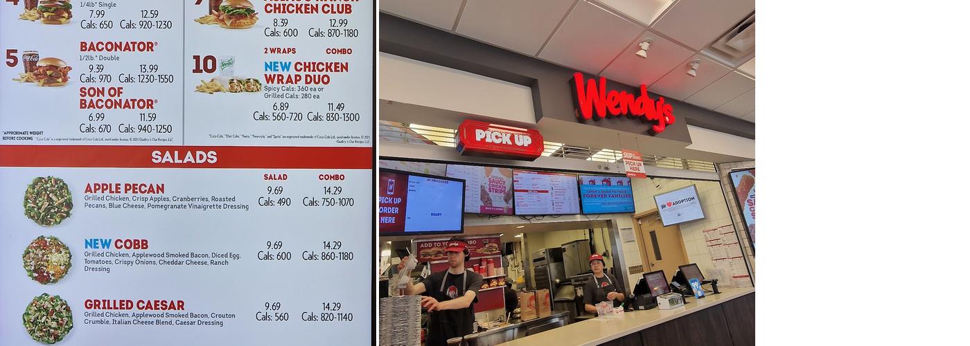 Wendy's Menu