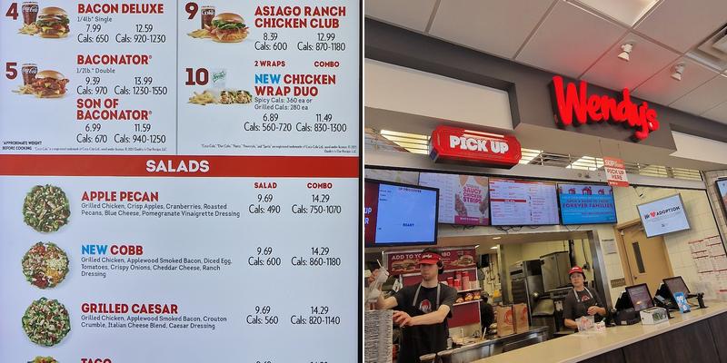 Wendy's Menu