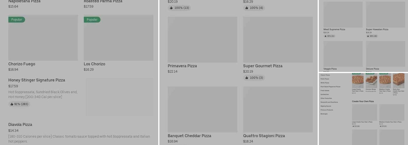 Pizza Nova Menu