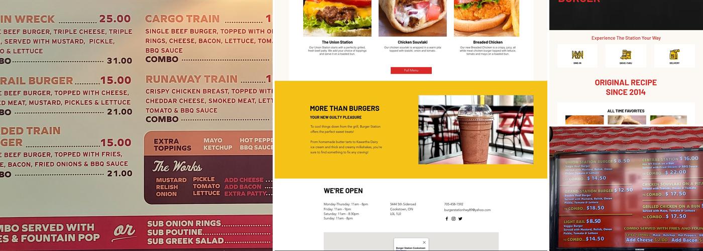 Burger Station Menu