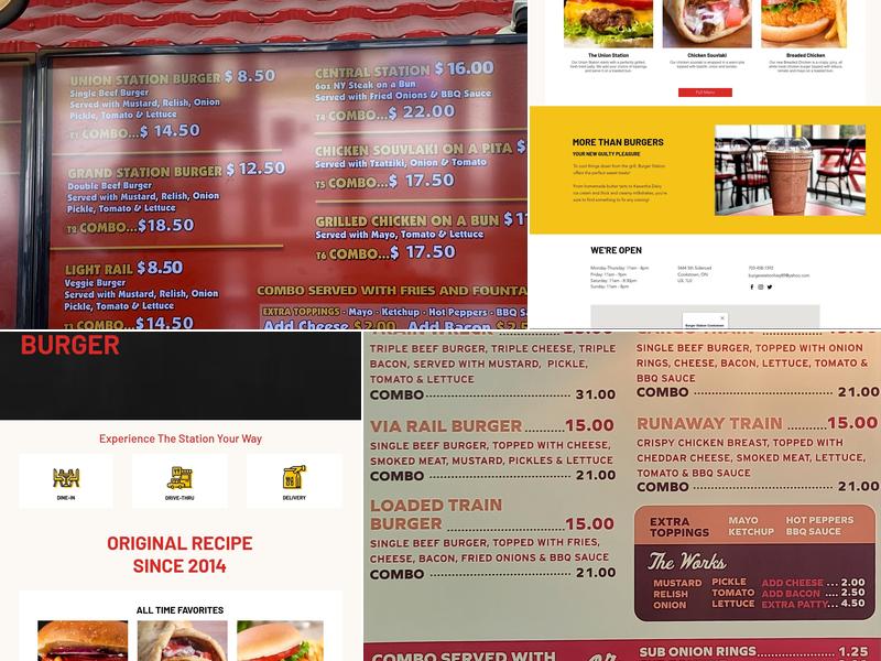 Burger Station Menu