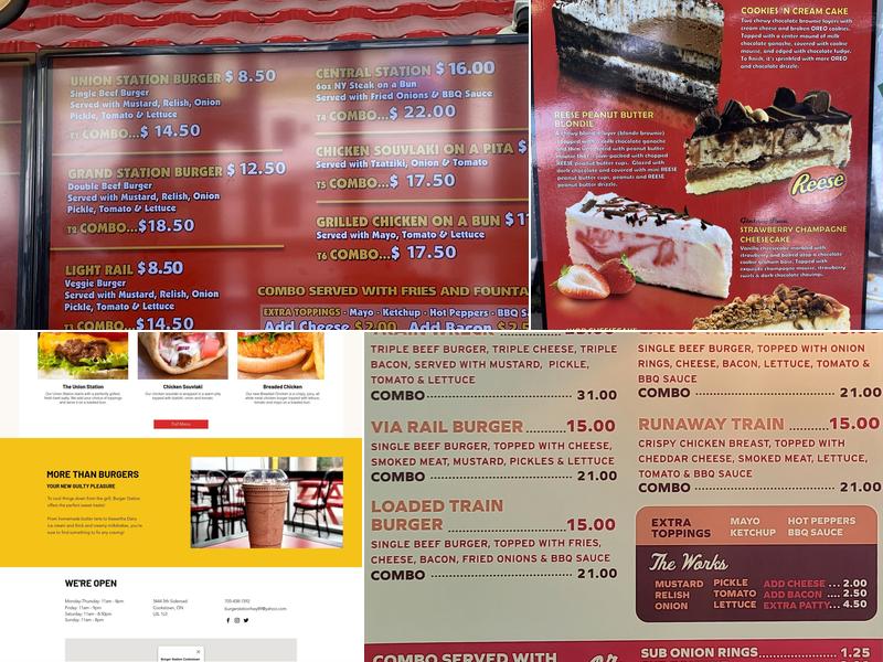 Burger Station Menu