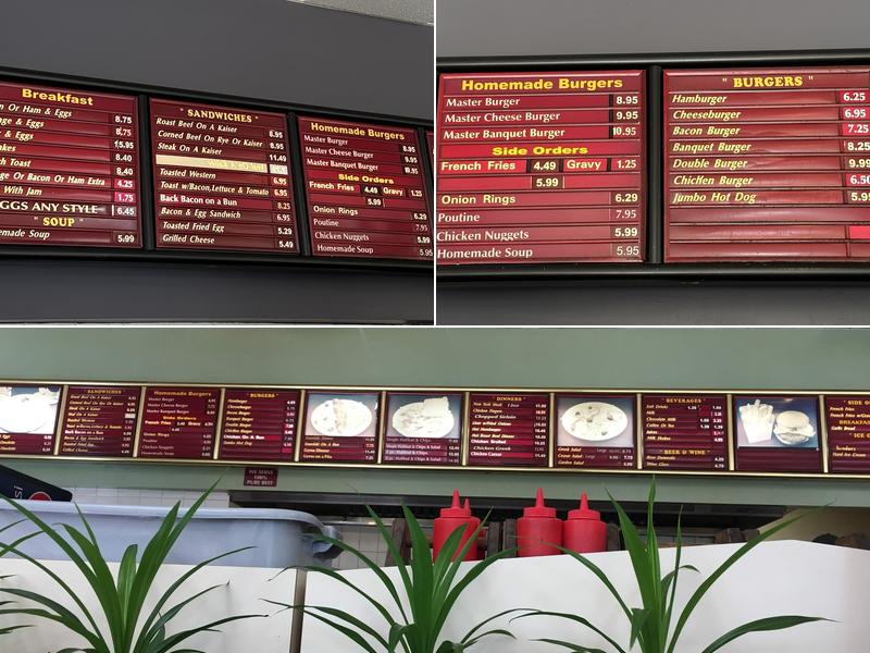 Master Burger Menu