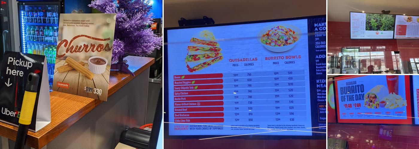 Quesada Burritos & Tacos Menu