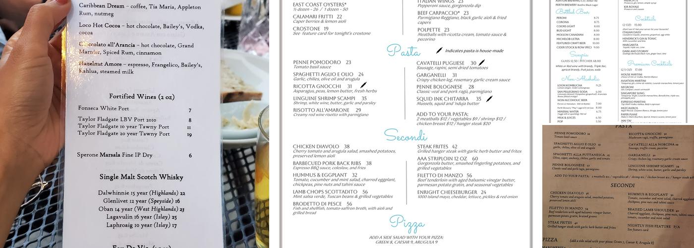 Riva Menu