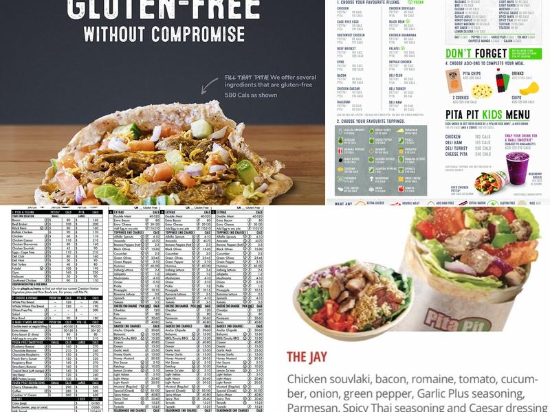 Pita Pit Menu