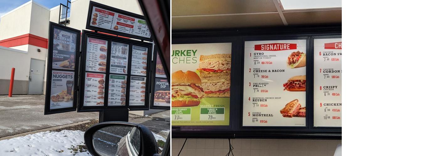Arby's Menu