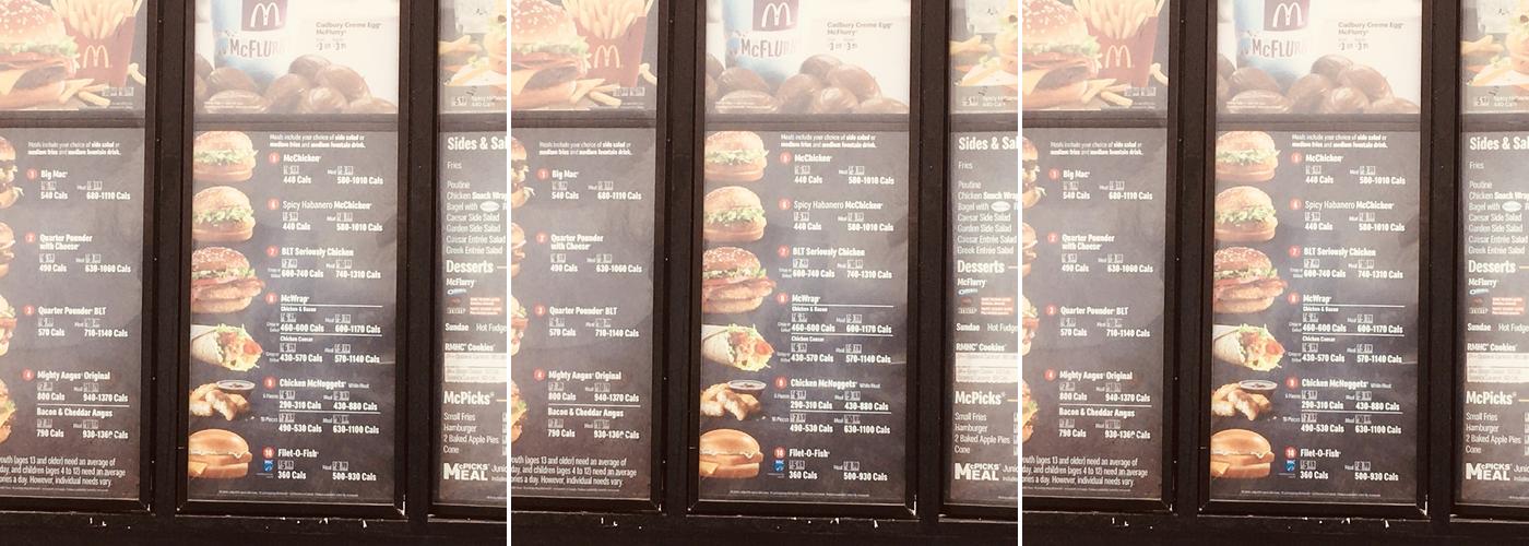 McDonald's Menu