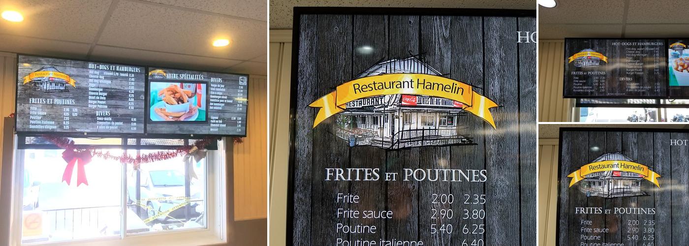 Restaurant Hamelin Menu