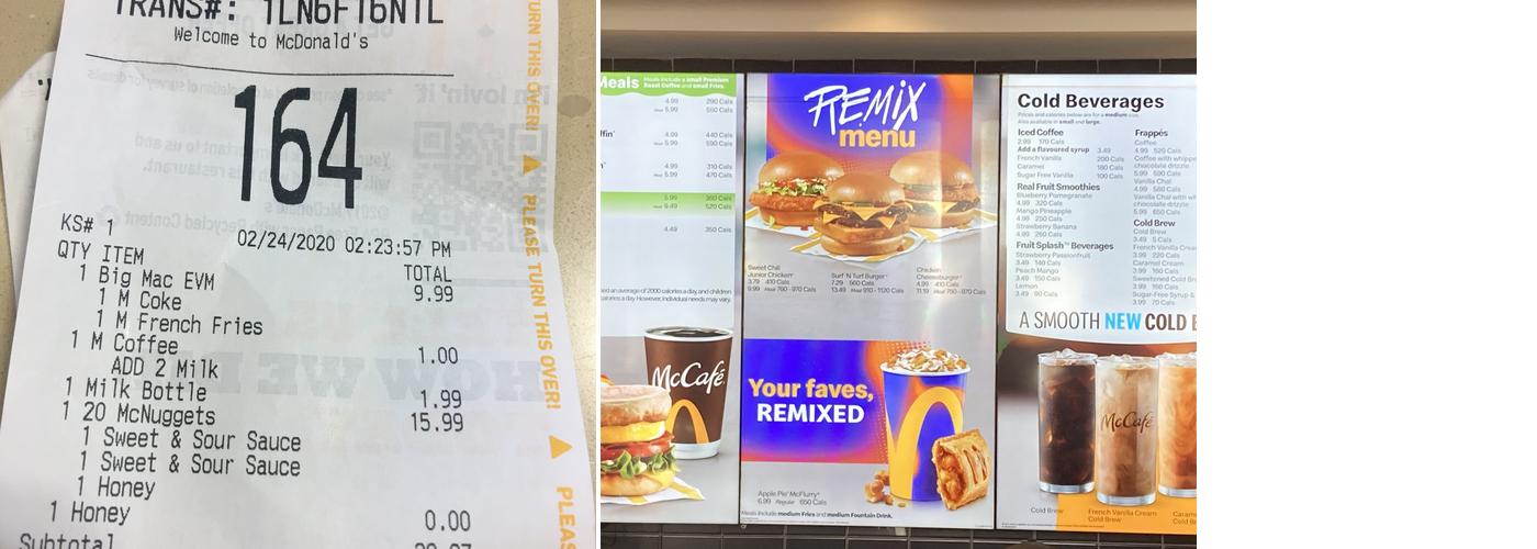 McDonald's Menu