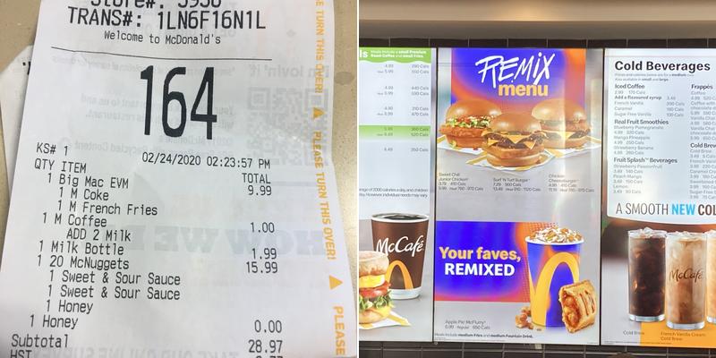 McDonald's Menu