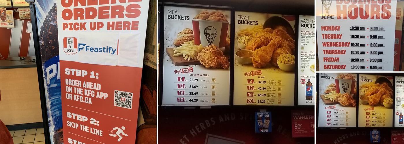 KFC Menu