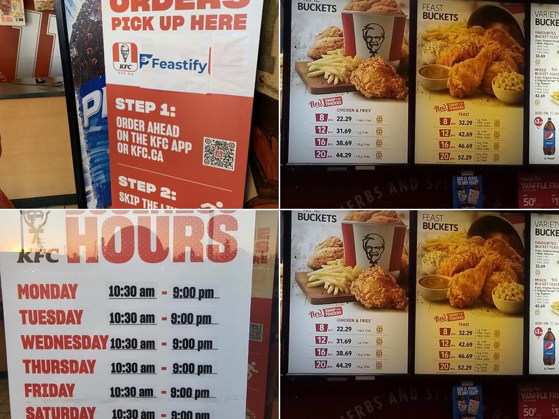 KFC Menu