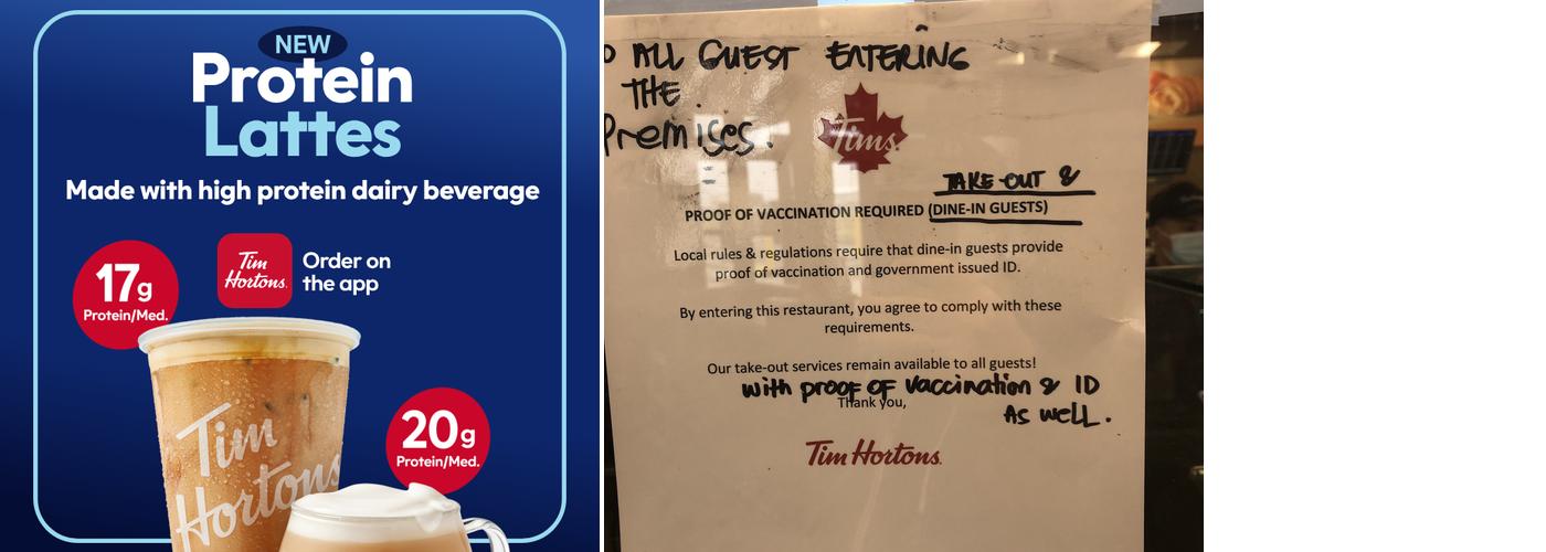 Tim Hortons Menu