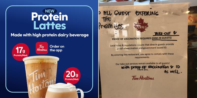 Tim Hortons Menu