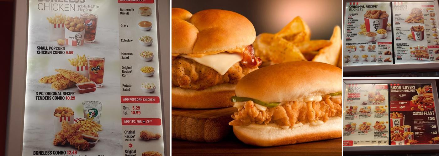 KFC Menu