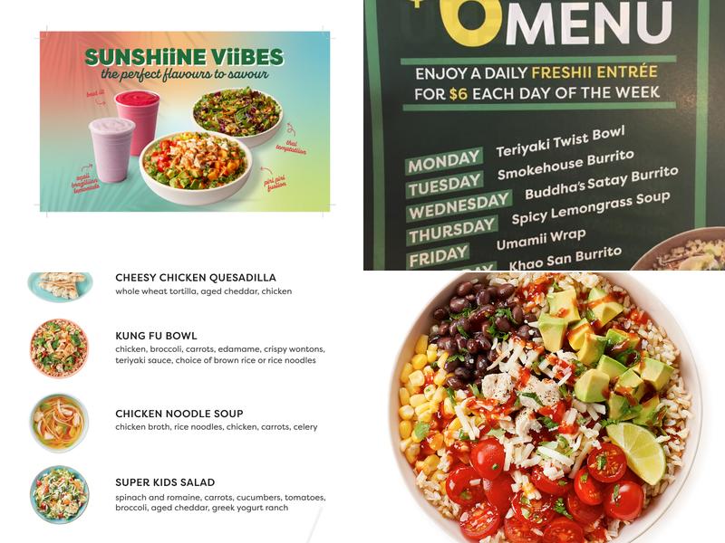 Freshii Menu