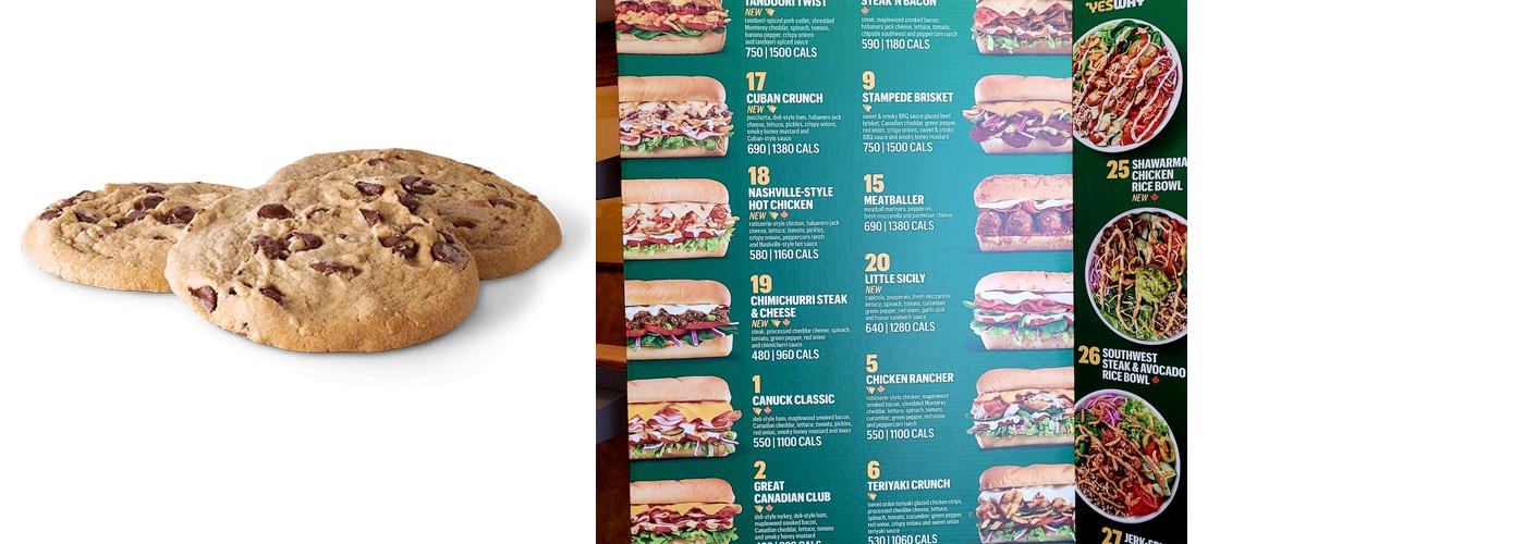 Subway Menu