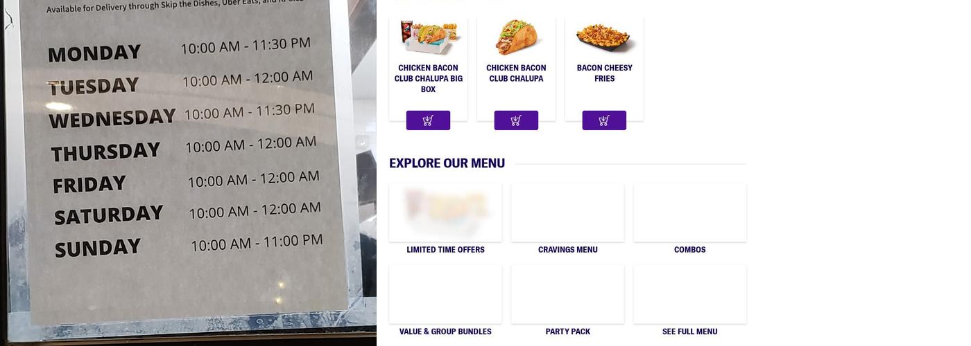 Taco Bell Menu