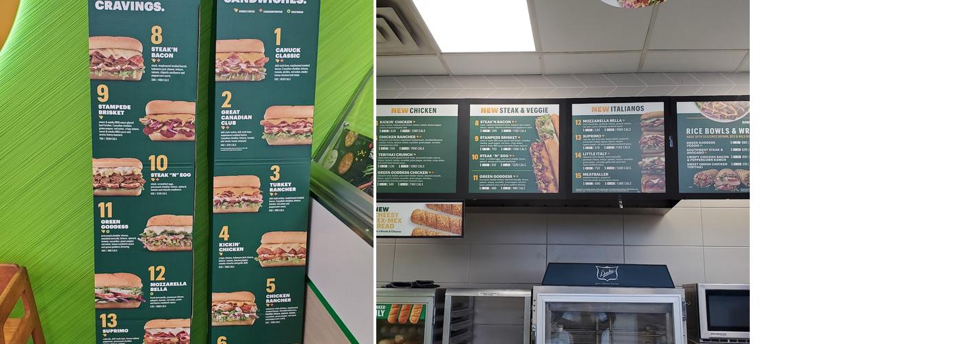 Subway Menu