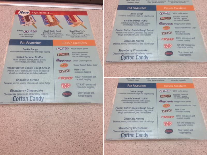 Dairy Queen Grill & Chill Menu