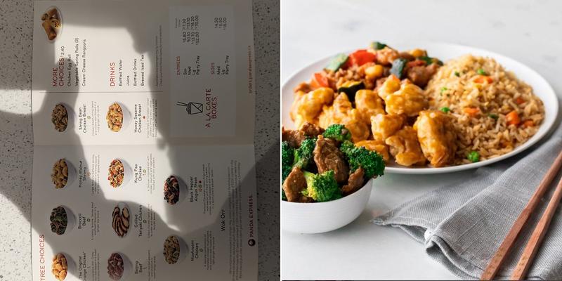 Panda Express Menu